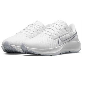 Nike Pegasus 38  Women's Road Running Shoes  White/Pure Platinum/Wolf Gr